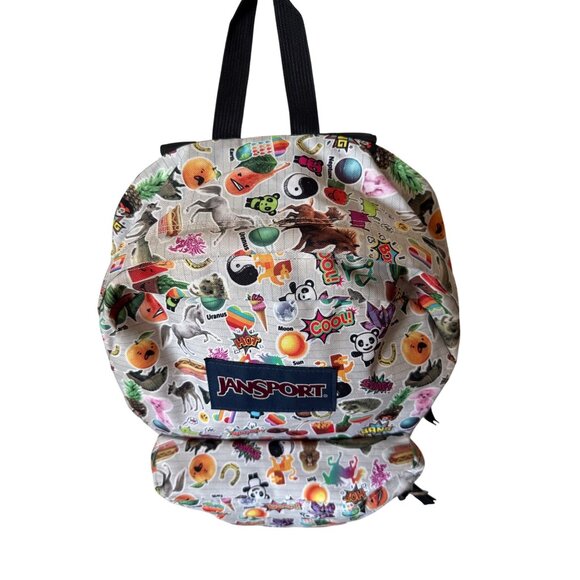 Jansport Full-Size Backpack With Fun Emoji & Animal Print - Picture 3 of 9